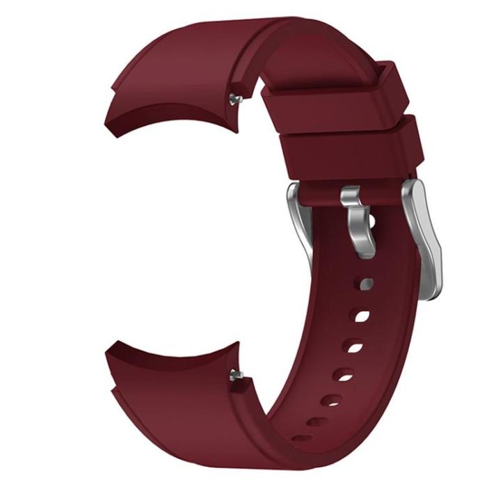 A-One Brand - Galaxy Watch Armband Silikon (20mm) - Wine Röd