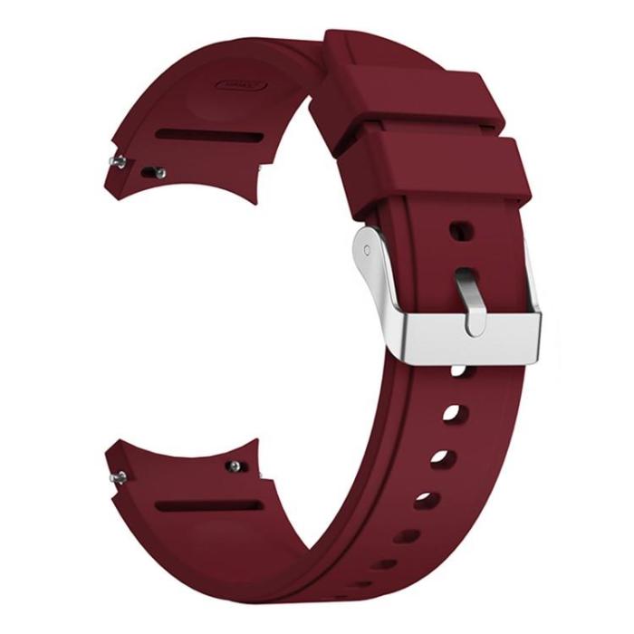 A-One Brand - Galaxy Watch Armband Silikon (20mm) - Wine Röd