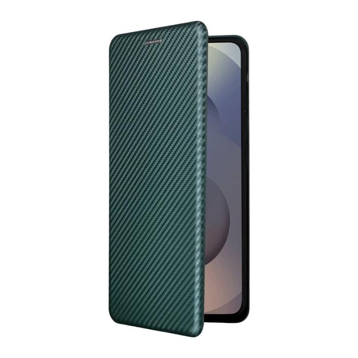 OEM - Mobilskal till Samsung Galaxy S26 Ultra Kolfiber Textur Konstläder Grön