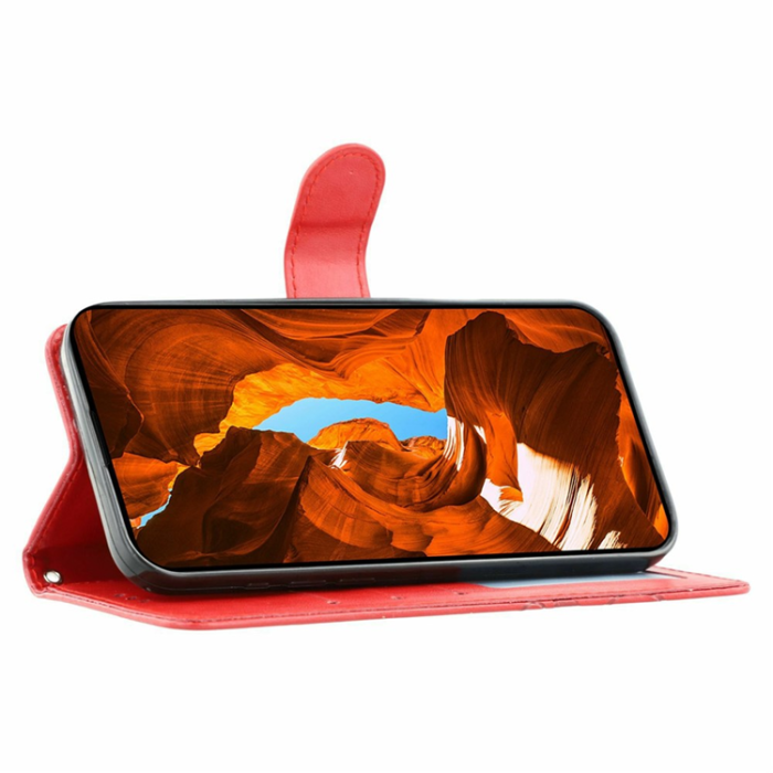 A-One Brand - OnePlus 15 5G Konstläder Plånboksfodral Imprinted Rosa Butterfly