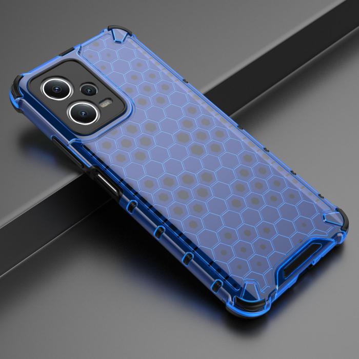 OEM - Redmi Note 12/Poco X5 5g Mobilskal Honeycomb - Blå