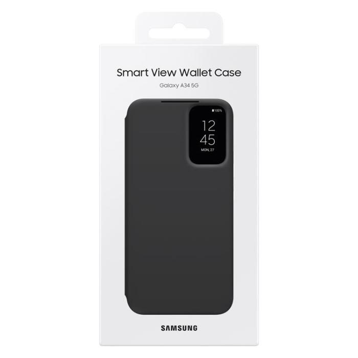 Samsung - Samsung Galaxy A34 5G Plånboksfodral Smart View - Svart