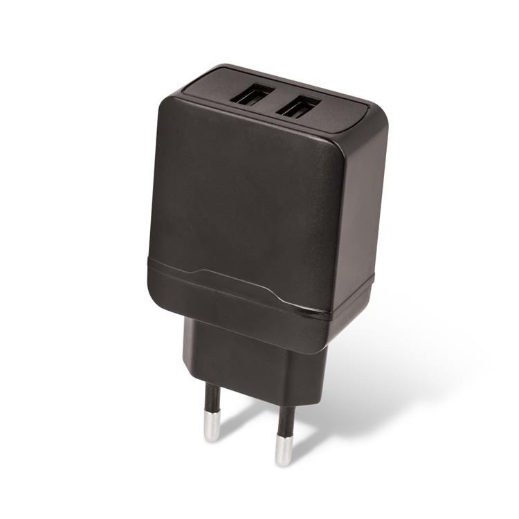 Setty Väggladdare 2x USB 2.4A - Svart | 505295 | AlltMobil