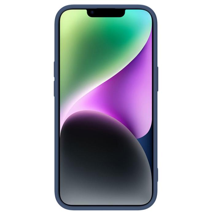 Nillkin - Nillkin iPhone 14 Plus Skal Magsafe CamShield Silicone - Blå