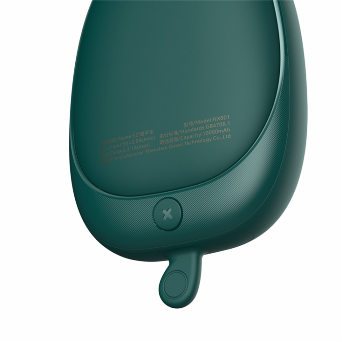 OEM - 2in1 Powerbank 10000mAh med Handvärmare och temperaturkontroll - Grön