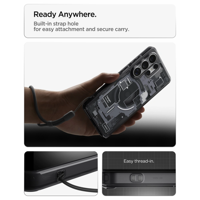 Spigen - Spigen Mobilskal För Galaxy S26 Ultra MagSafe Ultra Hybrid - Zero One Svart