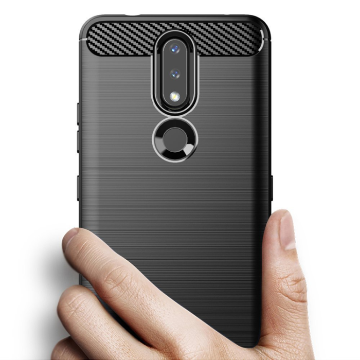 OEM - Nokia 2.4 Skal Carbon Flexible - Svart