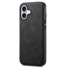 DENIOR - DENIOR A11 iPhone 16 Fodral Konstl&auml;der Svart