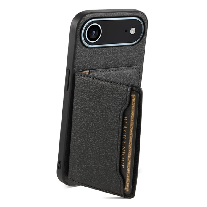 A-One Brand - Mobilskal till iPhone Air Korthållare Calf Kickstand Läder