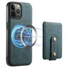 DENIOR - DENIOR D14 iPhone 13 Pro Max Fodral Konstl&auml;der Bl&aring;