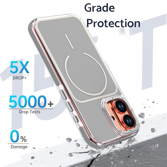 A-One Brand - iPhone 17 Mobilskal MagSafe Dual Färg Shockproof