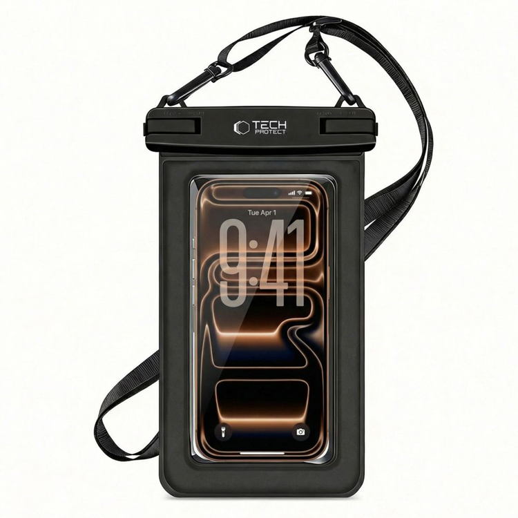 Tech-Protect Universala Vattentät Mobilväskor UWC7 - Svart | 2353 | AlltMobil