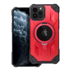 OEM - iPhone 11 Pro Max Mobilskal Magsafe Ringhållare Armor - Röd