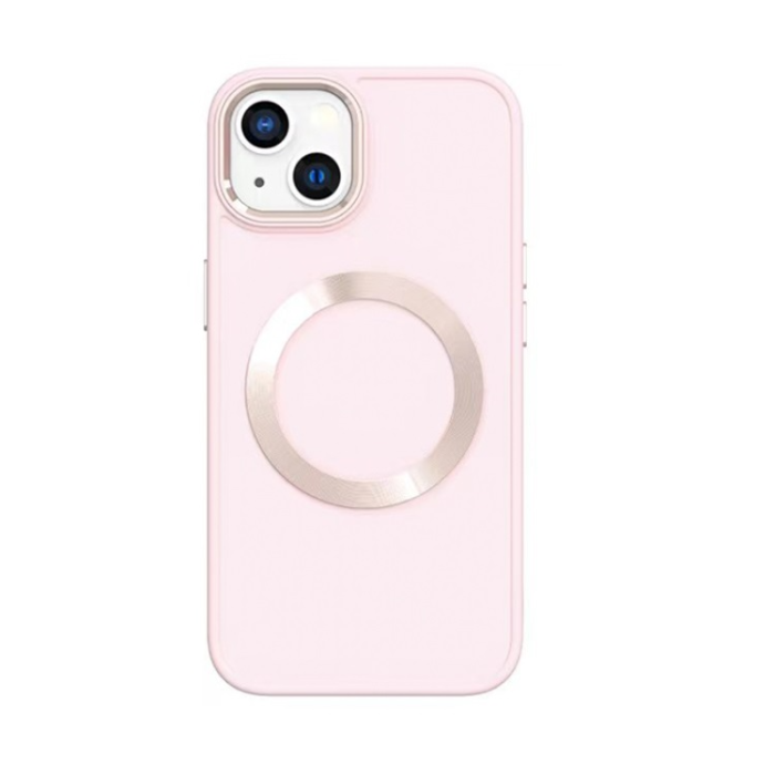 UTGATT1 - BOOM iPhone 14 Plus Skal Magsafe Liquid Silicone - Rosa