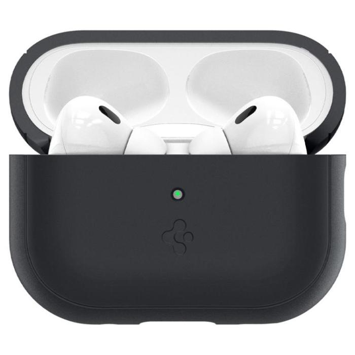 Spigen - Spigen Airpods Pro 1/2 Skal Silicone Fit Strap - Svart