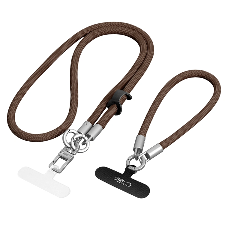 Tech-Protect Mobilrem Crossbody C10S - Valnötsbrun/Titanium