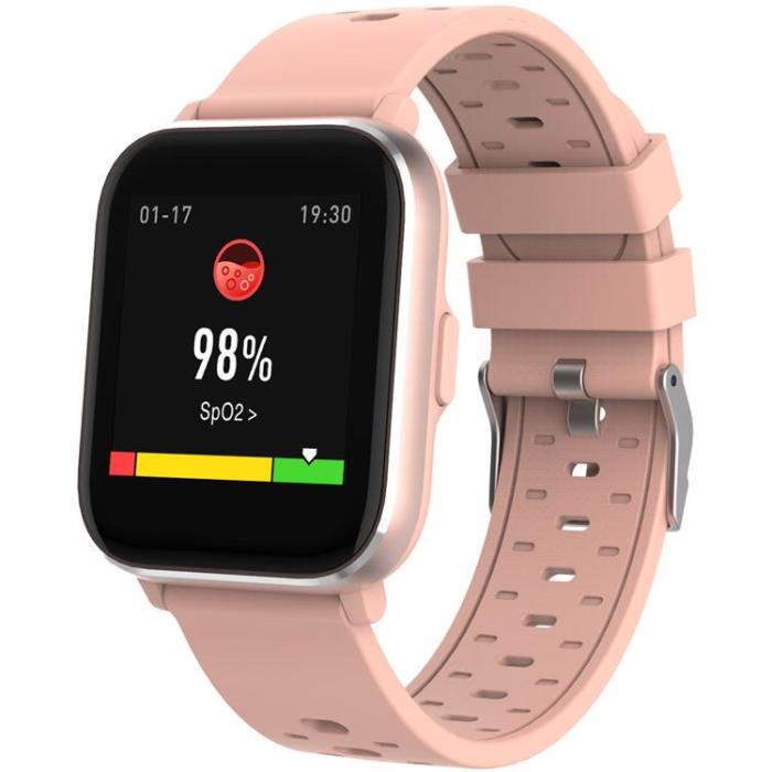Denver - DENVER Smart Watch med Temp, Syre och Hjärtfrekvens - Rosa