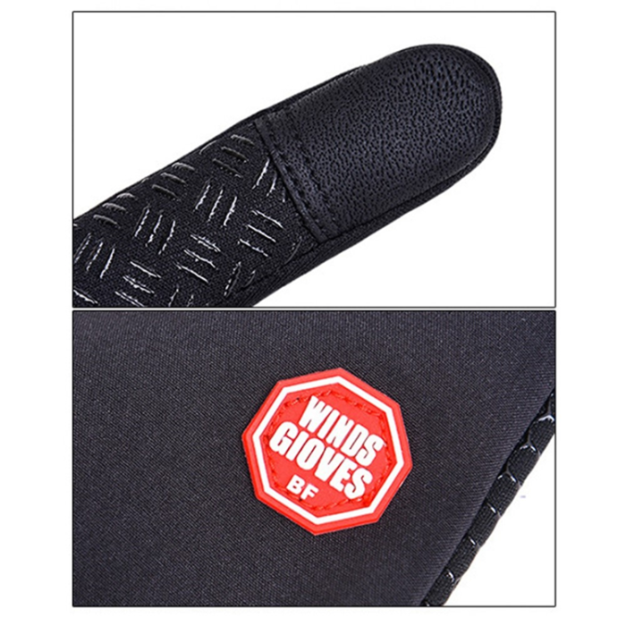 A-One Brand - Touchvantar Handskar med Halkfritt Grepp Vindtäta - Babyblå / L