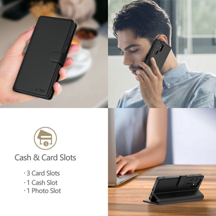 Tech-Protect - Tech Protect Xiaomi Poco F7 Plånboksfodral - Svart