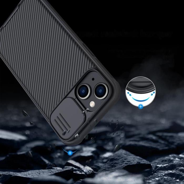 Nillkin - Nillkin iPhone 14 Plus Skal CamShield Pro Magnetic - Blå