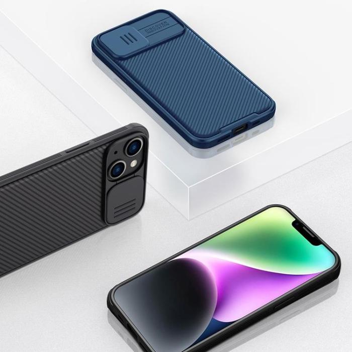 Nillkin - Nillkin iPhone 14 Plus Skal CamShield Pro Magnetic - Blå