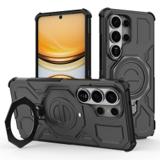 A-One Brand - Galaxy S26 Ultra Mobilskal Rotating Metal Kickstand - Svart