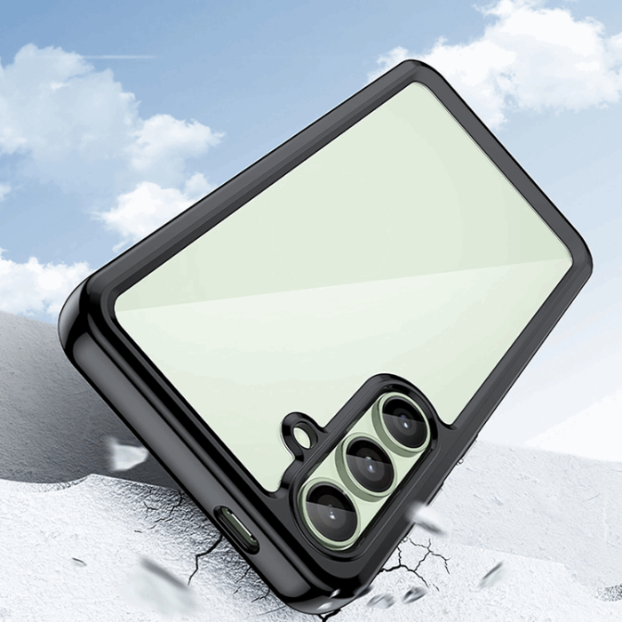 OEM - Galaxy S24 FE Mobilskal Outer Space med Ram - Svart