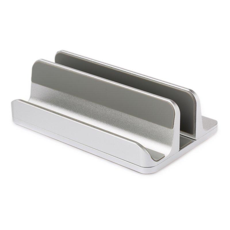 DESIRE2 Dubbelt Bordsställ för Tablets Mac/Ultrabooks Justerbar Aluminium Silver