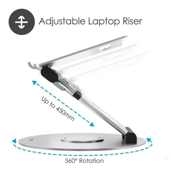 Desire2 - DESIRE2 Datorstöd Sit-Stand Supreme 360 Aluminium
