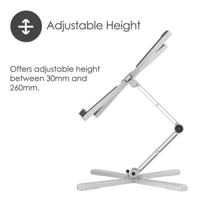 Desire2 - DESIRE2 Datorstöd X Stand Hopfällbar Aluminium
