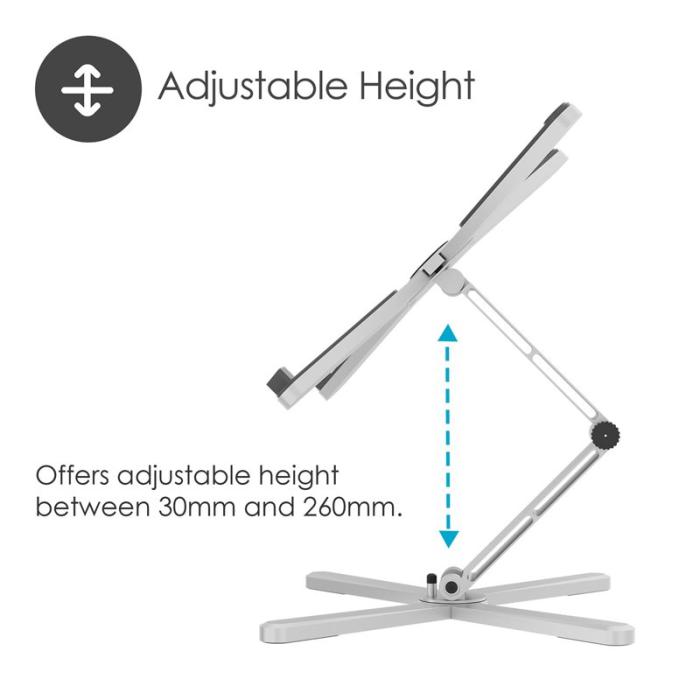 Desire2 - DESIRE2 Datorstöd X Stand Hopfällbar Aluminium