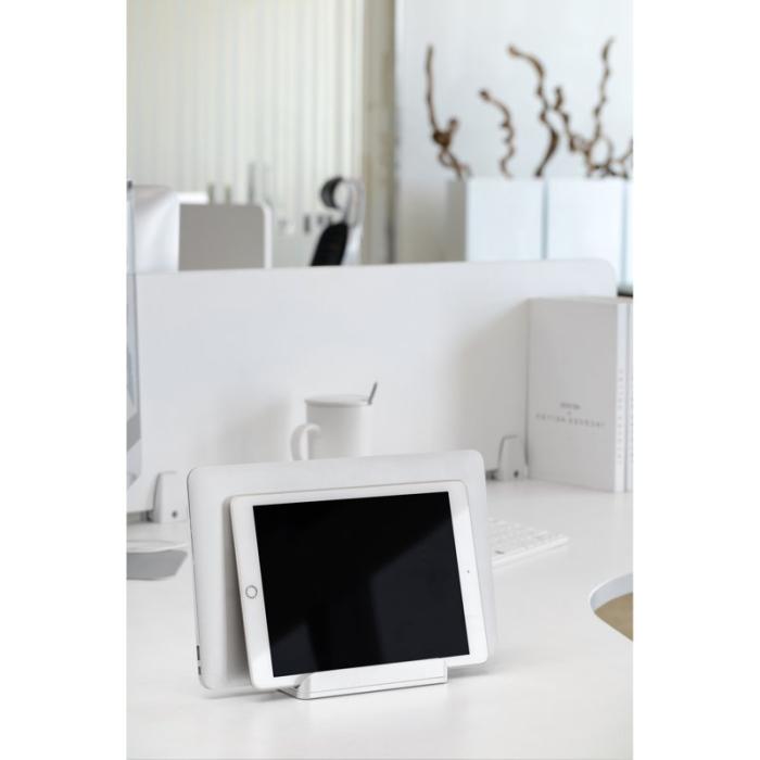 Desire2 - DESIRE2 Dubbelt Bordsställ för Tablets Mac/Ultrabooks Justerbar Aluminium Silver