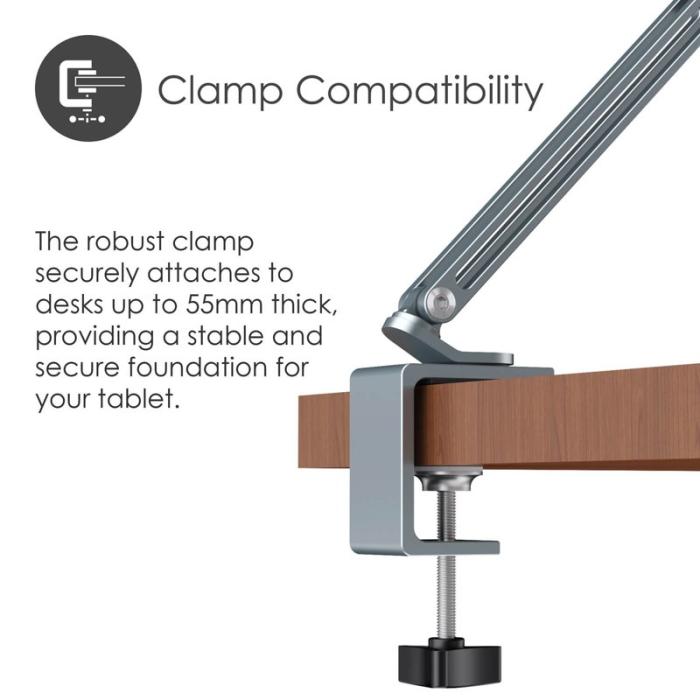 Desire2 - DESIRE2 Flex Arm Tablet-fäste för 12,9