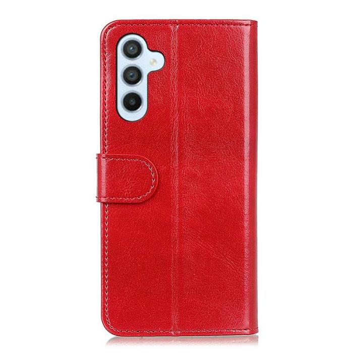 OEM - Mobilfodral för Samsung Galaxy S26 Plus Konstläder Ställ - Röd