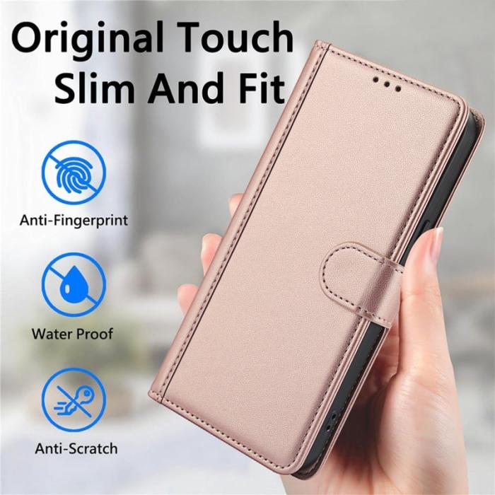 OEM - Plånboksfodral för Samsung Galaxy S26 Plus Konstläder Ställ - Rosa