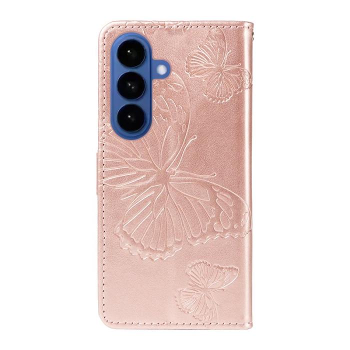 OEM - Plånboksfodral för Samsung Galaxy S26 Plus Konstläder Ställ - Roséguld