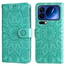 A-One Brand - Xiaomi 17 Pro Plånboksfodral Sunflower Imprint - Grön