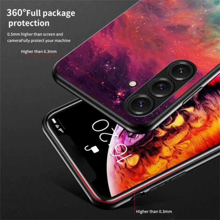 OEM - Mobilskal för Samsung Galaxy S26 Plus Härdat glas - Stjärnhimmel