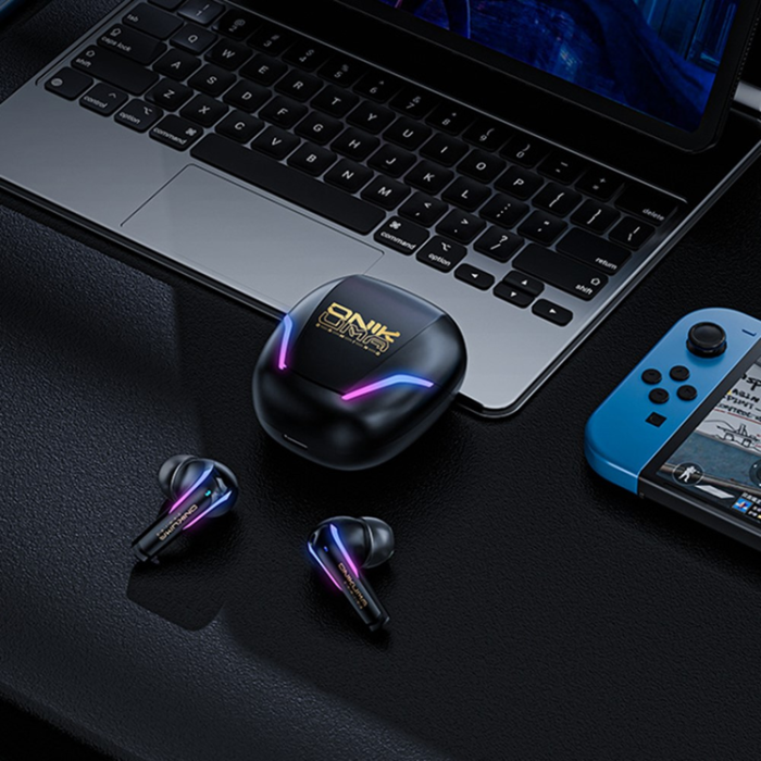 ONIKUMA - ONIKUMA TWS Trådlösa Bluetooth Hörlurar In-ear Vattentäta IPX4 T27 - Svart