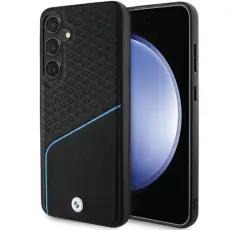 BMW - BMW Mobilskal till Galaxy S24 Plus Magsafe Signature L&auml;der Textured Line