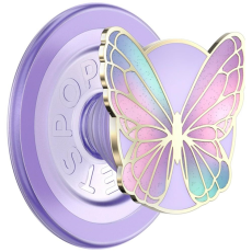 PopSockets - PopSockets MagSafe Popuph&aring;llare och Stativ Enamel Butterfly Prism - Lavendel