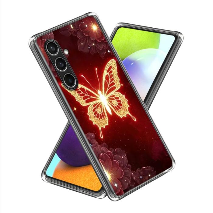 OEM - Mobilskal för Samsung Galaxy S26 Plus Shockproof TPU - Guldfjäril
