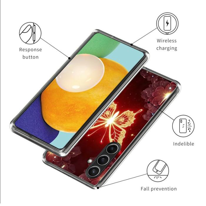 OEM - Mobilskal för Samsung Galaxy S26 Plus Shockproof TPU - Guldfjäril
