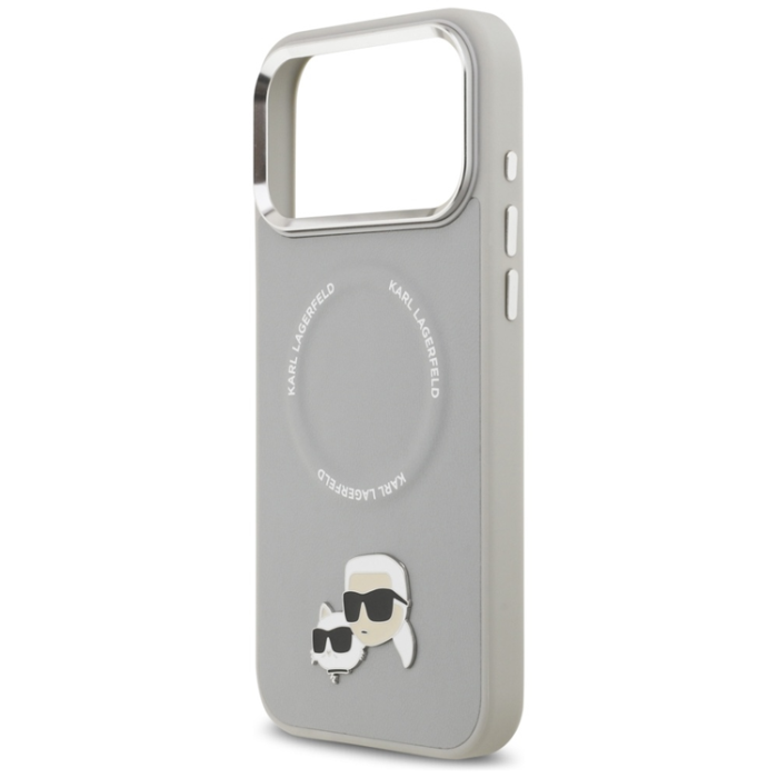 KARL LAGERFELD - Karl Lagerfeld iPhone 17 Pro Max Mobilskal MagSafe Karl Och Choupette Pins