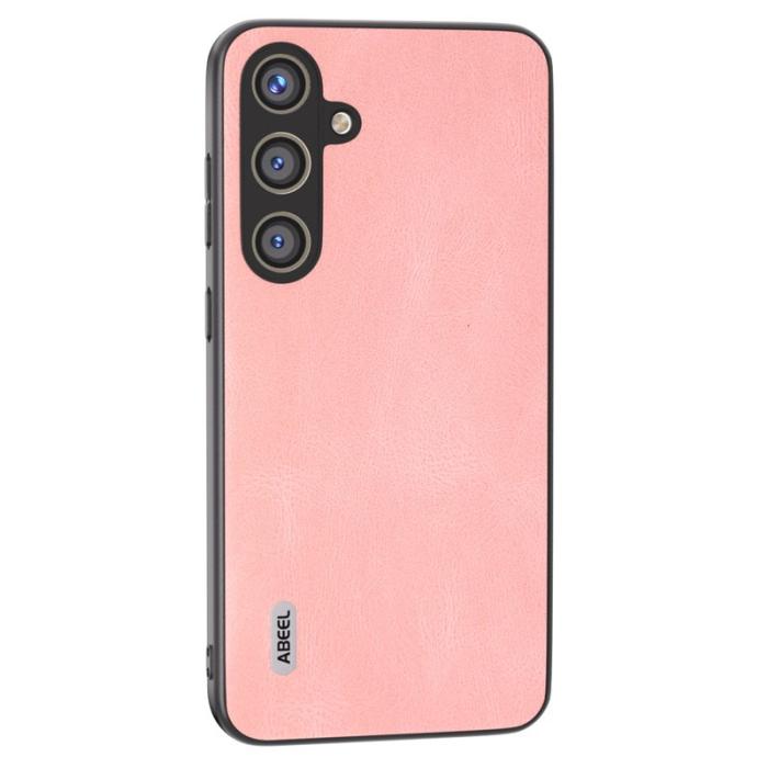 ABEEL - ABEEL Mobilskal till Samsung Galaxy S24+ Vintage PU Läder - Rosa