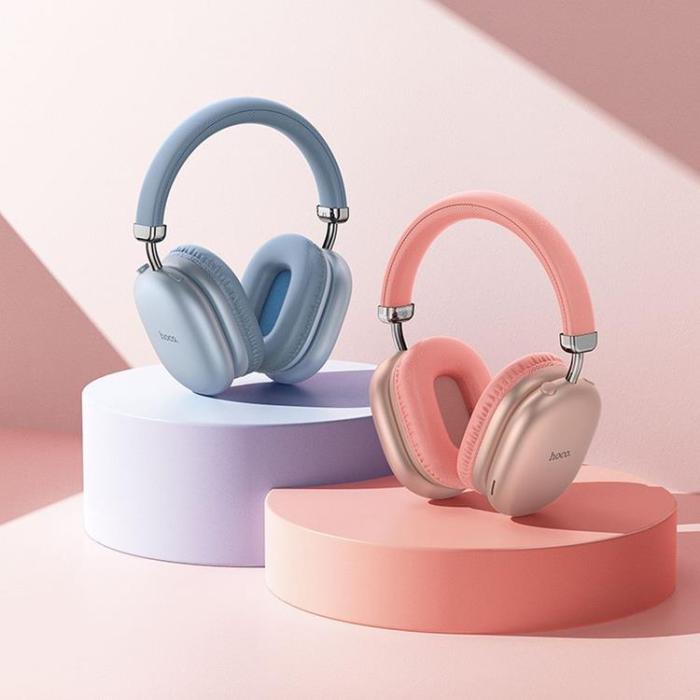 Hoco - Hoco Over-Ear Hörlurar Trådlösa Bluetooth W35 Max - Rosa
