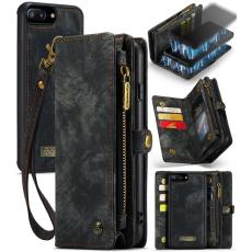Caseme - CASEME 008 Vintage Konstl&auml;derPl&aring;nboksfodral f&ouml;r iPhone 8 Plus - Svart