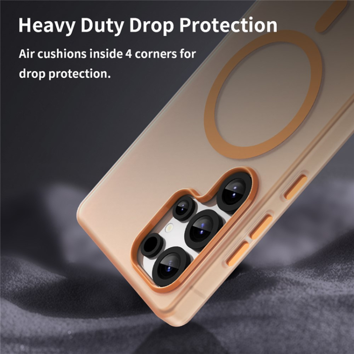 A-One Brand - Galaxy S25 Ultra Mobilskal MagSafe Slim Matte - Orange