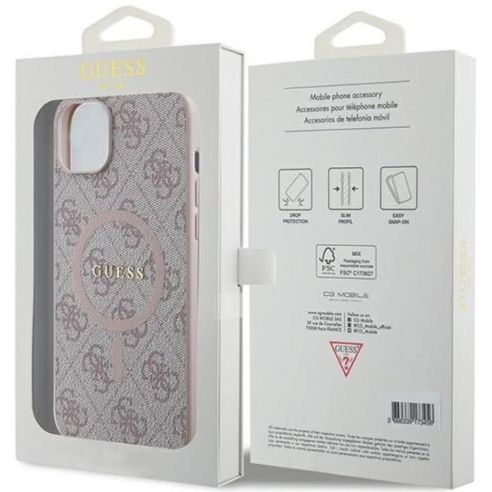 Guess - Guess iPhone 15 Plus Mobilskal Magsafe Classic Logo