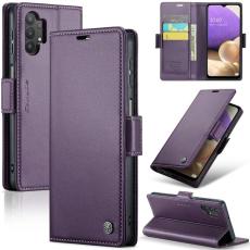 Caseme - CASEME Pl&aring;nboksfodral Konstl&auml;der f&ouml;r Samsung Galaxy A32/M32 5G - Lila